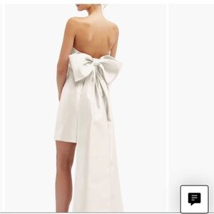 Oversized Bow Back Strapless Minidress